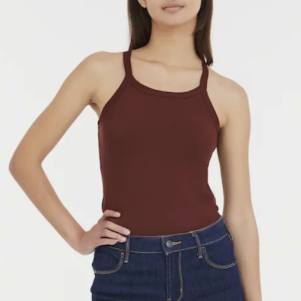 Ann Taylor Loft Ribbed Knit Sweater Sleeveless Camisole Top